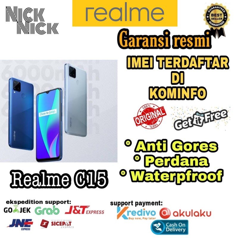 PROMO Cuci Gudang HP Realme C15 [3/32] [4/64] [4/128] Garansi Resmi