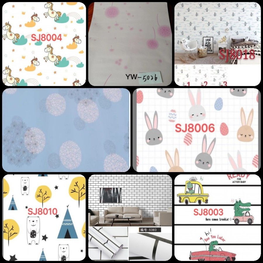 [COD] WALLPAPER DINDING 45 CM X 10 M / STICKER DINDING / WALLPAPER STICKER DINDING CANTIK