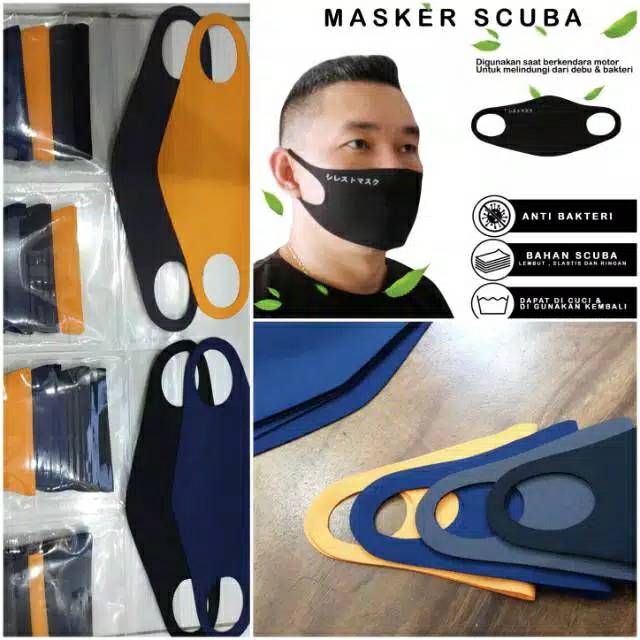 Fourfashion MASKER SKUBA TANPA JAHITAN SCUBA