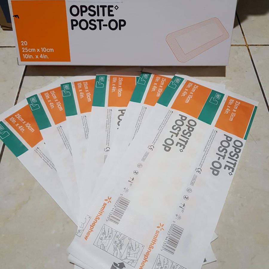 OPSITE POST OP 25 × 10 cm / Plester tahan air / Perban Anti Air 25cm x 10cm