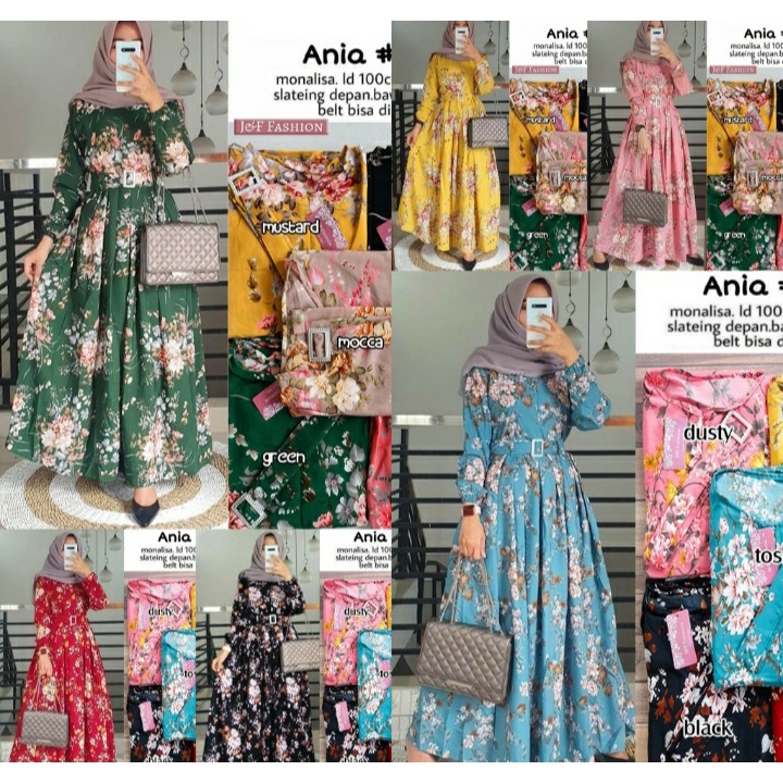 GAMIS MOTIF BUNGA SAKURA TERBARU 2021//GAMIS TERBARU//GAMIS TERMURAH//GAMIS TERLENGKAP//GAMIS TERLAR