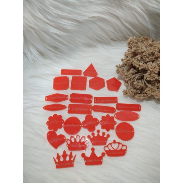 Logo jilbab akrilik warna orange,Logo Jilbab Akrilik