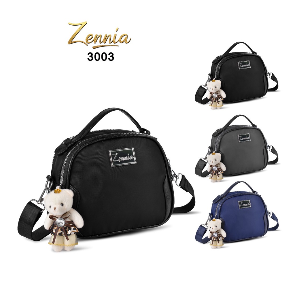 (TSI) Tas Selempang Wanita Zennia 3003 Tas Fashion Korea Selempang Wanita Import Outdoor Sling Bag Anak Remaja Perempuan Crossbody Travel Hp Kecil Shoulder Trendy Fashion Cewek Casual Pesta Style