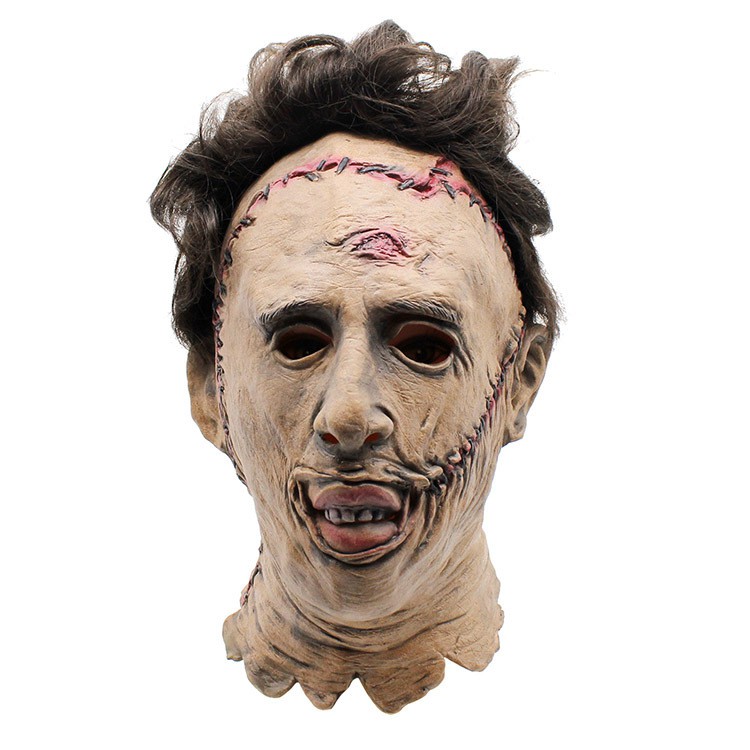 TOL-40 topeng latex karet full head muka terjahit scary face mask halloween pesta kostum