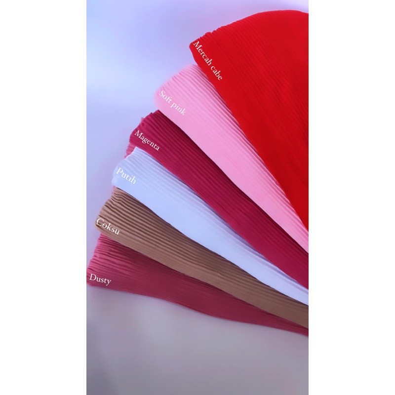 Pashmina Plisket full lidi 180x75 Hijab flisket Pashmina Plisket jilbab pleated shawl kerudung-6