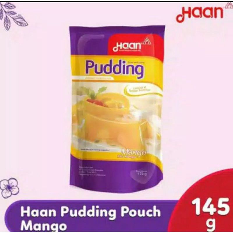 haan puding mix pouch rasa mangga 145 gram