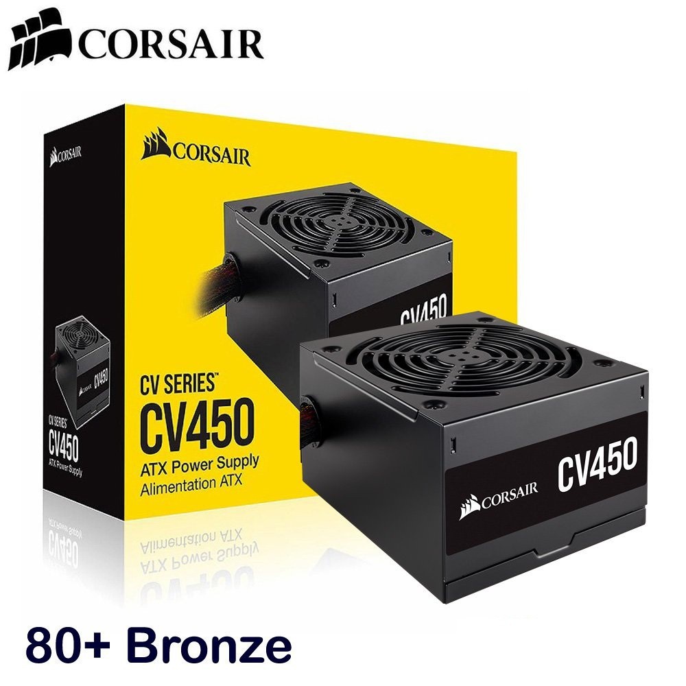 Corsair Series CV450 450 Watt 80 Plus Bronze Certified PSU