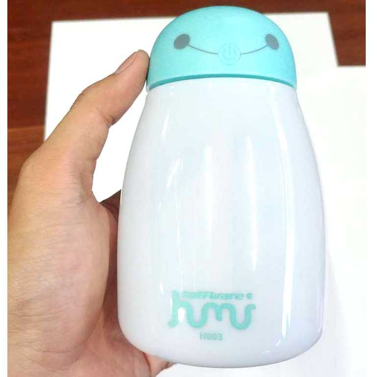 (BISA COD) RVOSTR  Baymax Mini Humidifier Aromatherapy RGB USB 400ml - HUMI H803