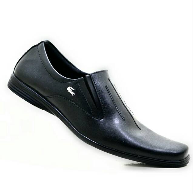 BEST SELLER !!! TERLARIS SEPATU PRIA PANTOPEL CROCODILE HITAM ELASTIC KERJA KANTOR SANTAI FORMAL