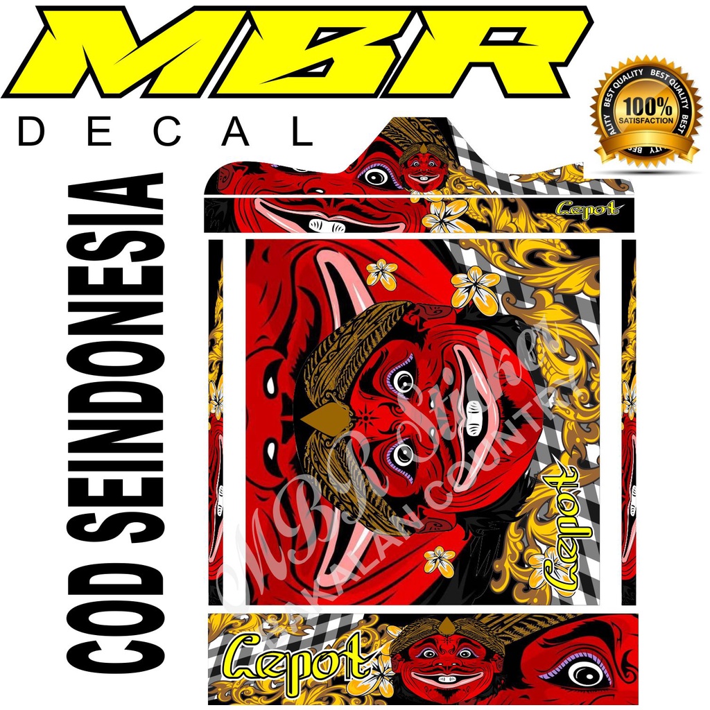 DECAL SANGKAR MOTIF CEPOT