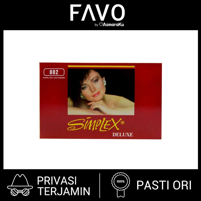 Kondom Simplex Deluxe Red isi 12 Pcs - Kondom Paling Aman