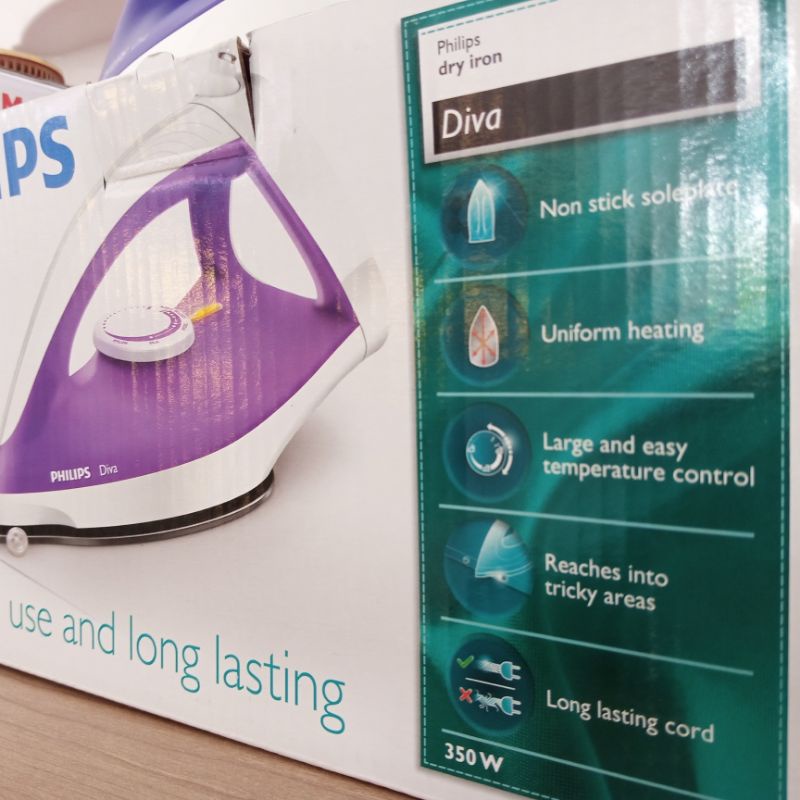 Setrika/Iron Philips dry iron Diva