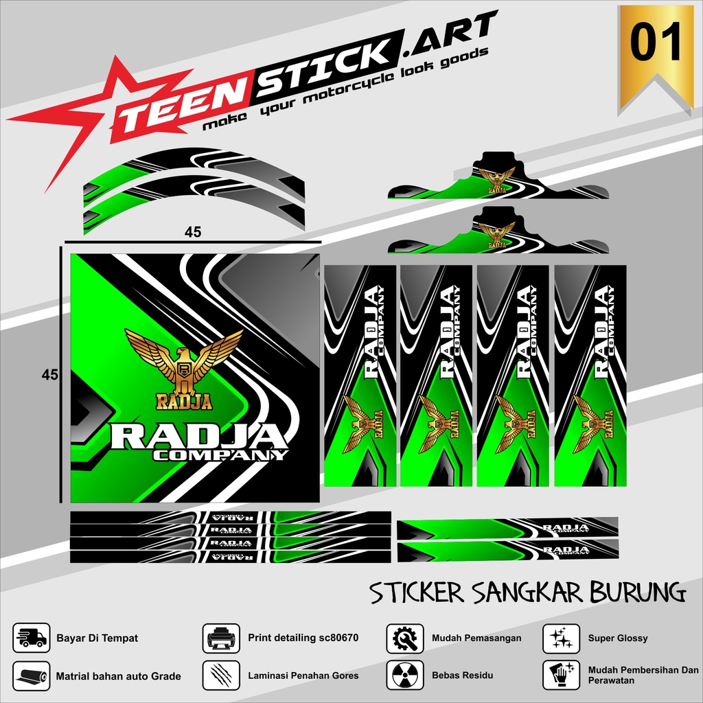 Stiker Decal SANGKAR KOTAK KICAU MANIA Sangkar EBOD JAYA Sangkar ORIQ JAYA Sangkar Kicau MANIA KACER