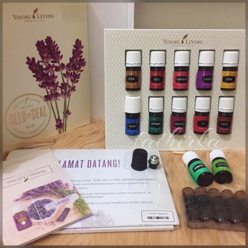 Paket 12pcs essential oil Young living tanpa diffuser