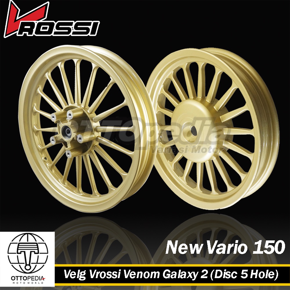 VRossi Velg Venom Galaxy Vario 125 / Vario 150 Ring 14 KWDT Model Daytona Vario 125 / Vario 150 Lama