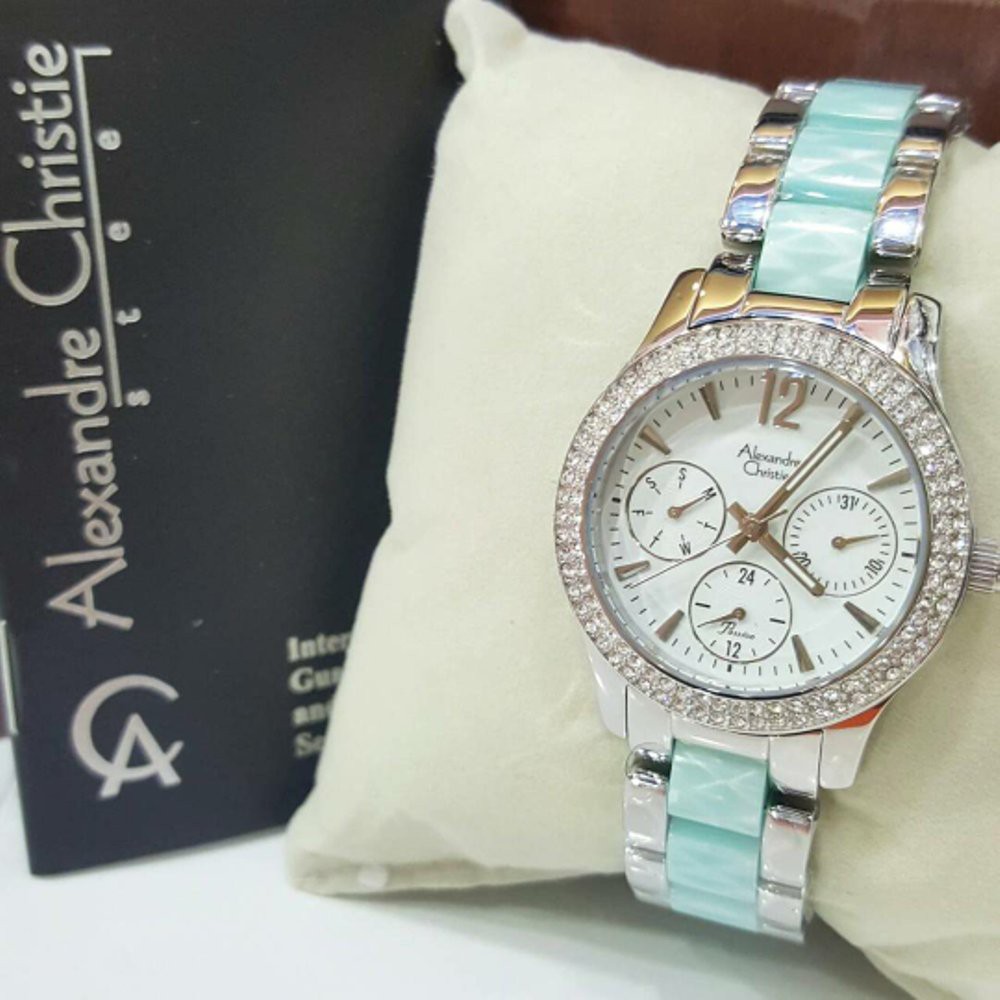 Dijual Jam Tangan Alexandre Christie Ac 2608 Wanita Silver Original     Diskon
