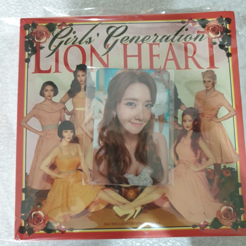 photocard yoona snsd album lion heart version
