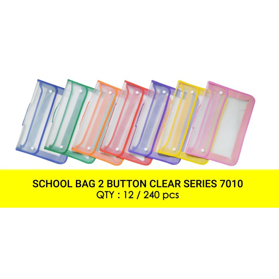 

SCHOOL BAG ZIPPER BIG CLEAR SERIES 7010 KANCING 2