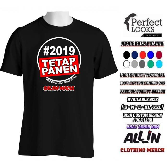 KAOS PETANI INDONESIA #2019 TETAP PANEN PETANI MUDA INDONESIA SALAM MACUL KAOS PETANI KEREN