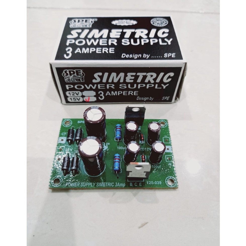 KIT POWER SUPPLY SYMETRIS 3A 15 V Simetris power supply 3Amp 15volt