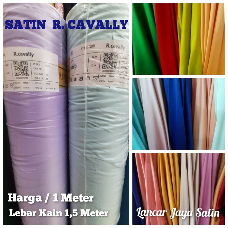 Kain Satin Roberto Puresilk. Kain Satin Roberto Meteran. Kain Satin Roberto Premium