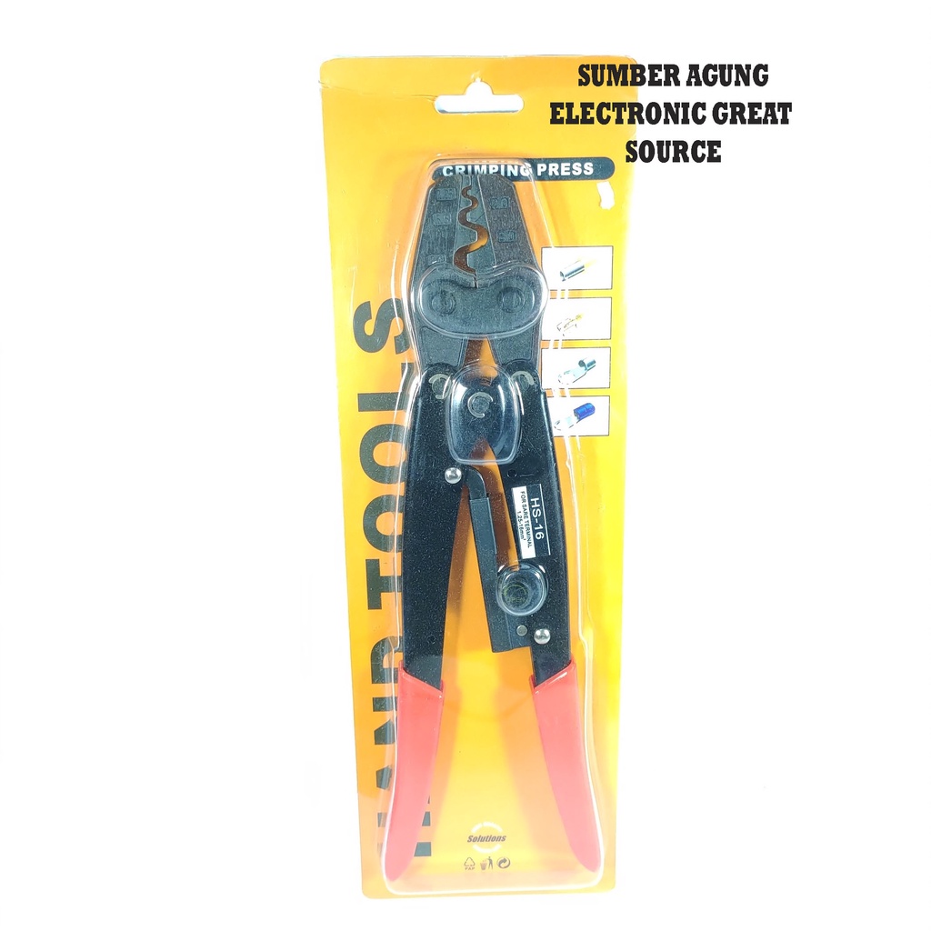 Tang Skun Crimping Press Hand Tool HS16 6mm Hingga 16mm Kecil Sedang