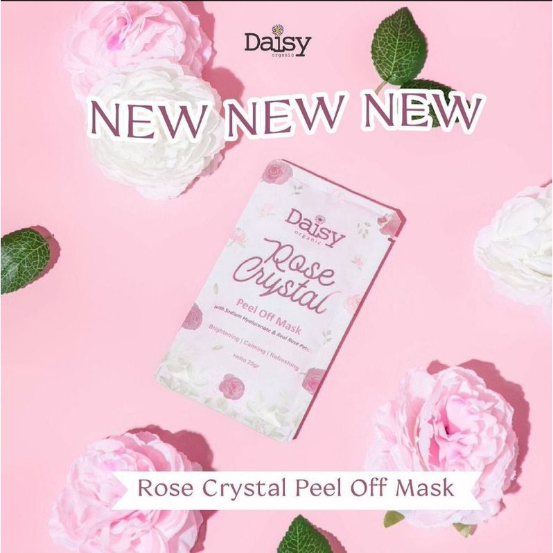GALYA❤️ DAISY ROSE CRYSTAL PEEL OFF MASK ORGANIC FACE MASK MASKER WAJAH ORGANIK