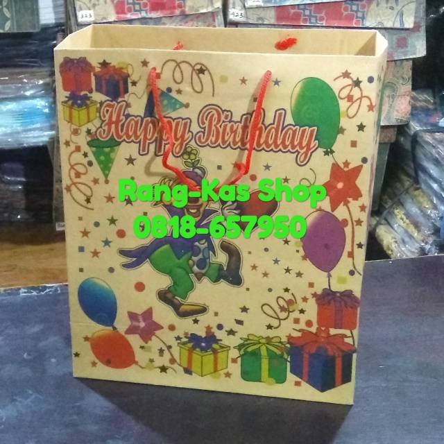 

Paperbag Ulang Tahun HBD folio samson doff