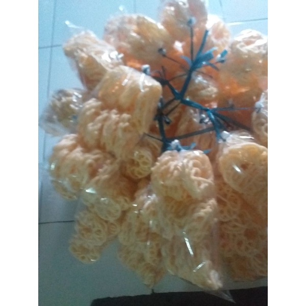 

krupuk mawar coklat