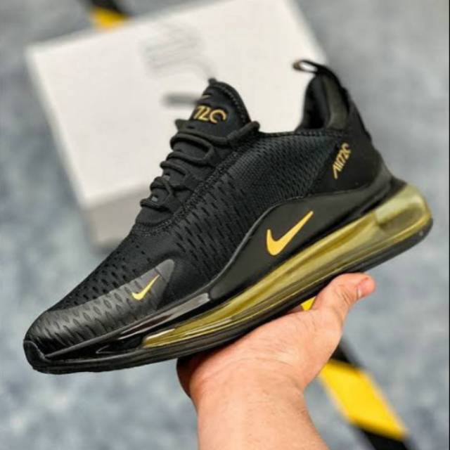 Sepatu Nike Air Max 720 Black Gold Premium Original | Shopee Indonesia