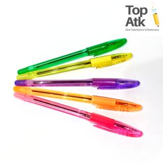 Bolpen Snowman V 2R Warna Warni Colorful Fancy Pulpen 