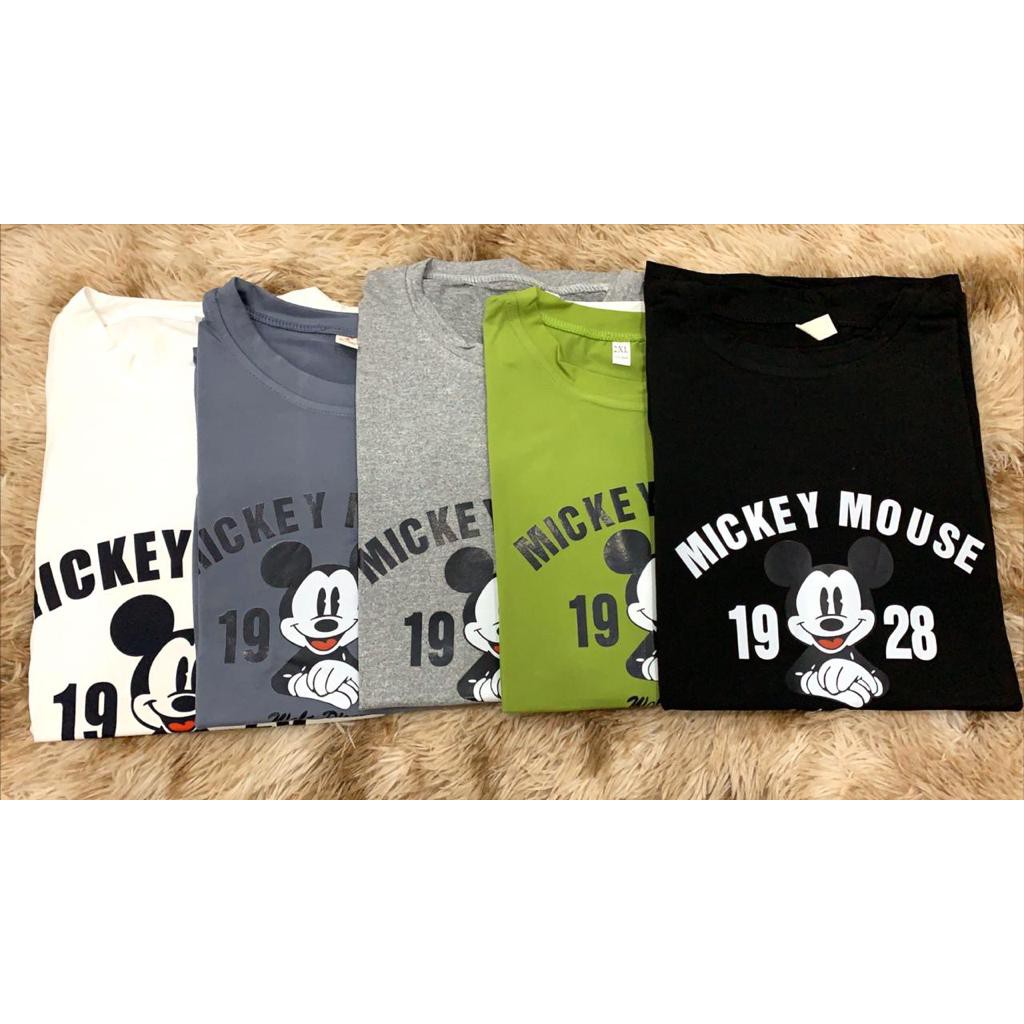 Oversize Tee Tshirt Model Longgar Untuk Wanita Motif Mickey 1928