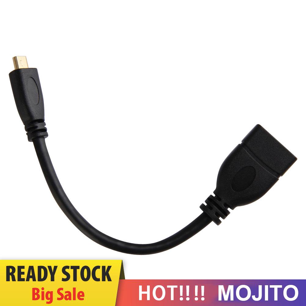 MOJITO Micro HDMI-compatible Male D to HDMI-compatible Female A Jack Adapter Cable