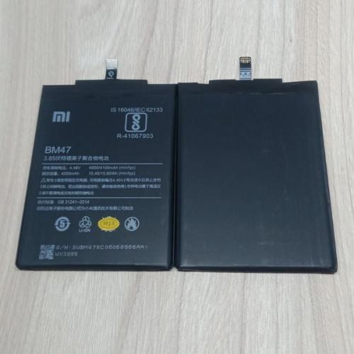 Baterai Xiaomi Redmi 3,Redmi 4x,Redmi 3Pro,Redmi 3s,Redmi 3x,Redmi 3 prime BM47 Original