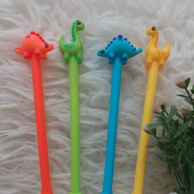 

Pen gel Pulpen Karakter Dinosaurs