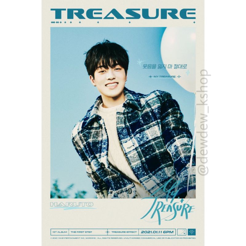 POSTER TREASURE - ‘MY TREASURE’ LYRIC POSTER <HARUTO>