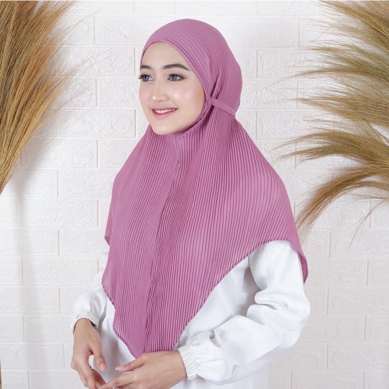 Bergo Maryam Prisket Full Lidi Premium PD 75 CM PB 90 CM