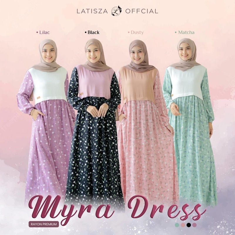 COD✔️ MYRA DRESS BY LATISZA OFFICIAL | GAMIS TERBARU | DRESS MUSLIM | LATISZA HIJAB
