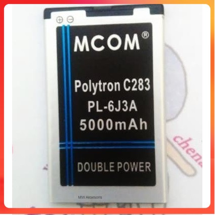 MW Battery Batre Baterai Double Power Mcom Polytron PL6J3A PL-6J3A C283