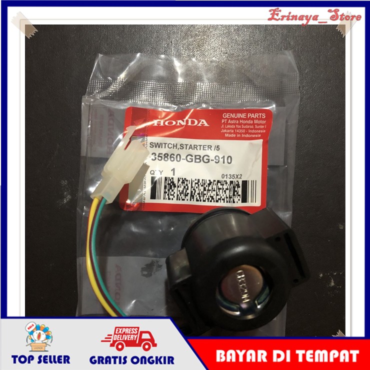 Bendik Switch Stater Bendix Relay Motor Honda Astrea Prima Grand Legenda Supra X GN5 GBG ORI Karbu Lama ORIGINAL AHM-1