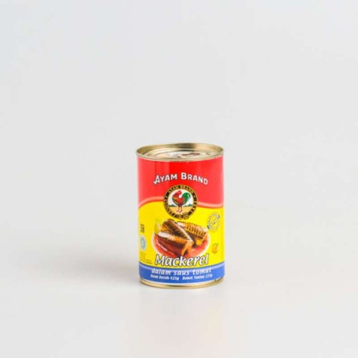 

Ayam brand mackerel bulat 425gr can
