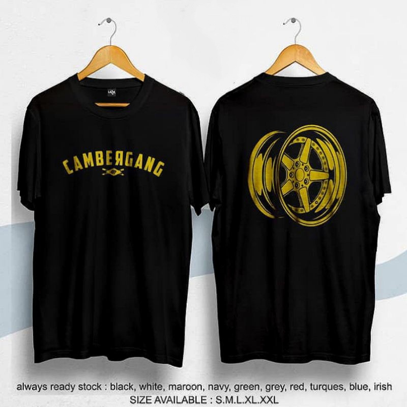 KAOS BAJU CAMBERGANG VELG KAOS OTOMOTIF/KAOS RACING VELG CAMBERGANG OTOMOTIF/hebenshop