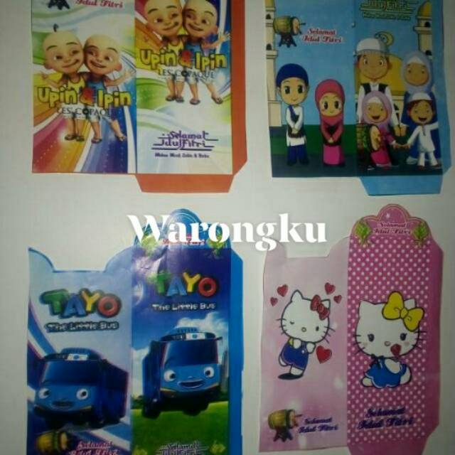 

10PCS AMPLOP LEBARAN ANGPAO BESAR KARAKTER UANG TIDAK DI LIPAT TEKUK