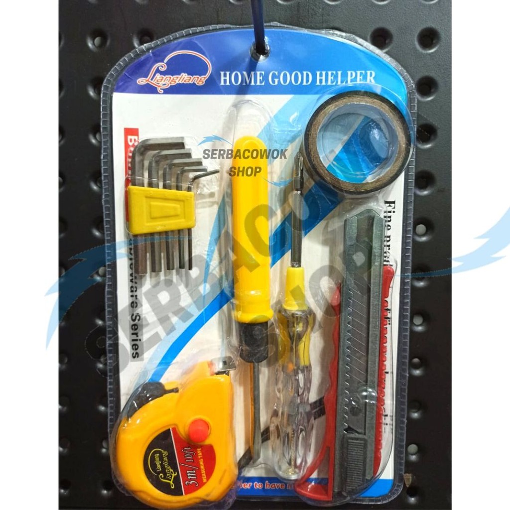 Paket Hand Tools 6 In 1 Set Tool Kit 6 Pcs Termurah Berkualitas