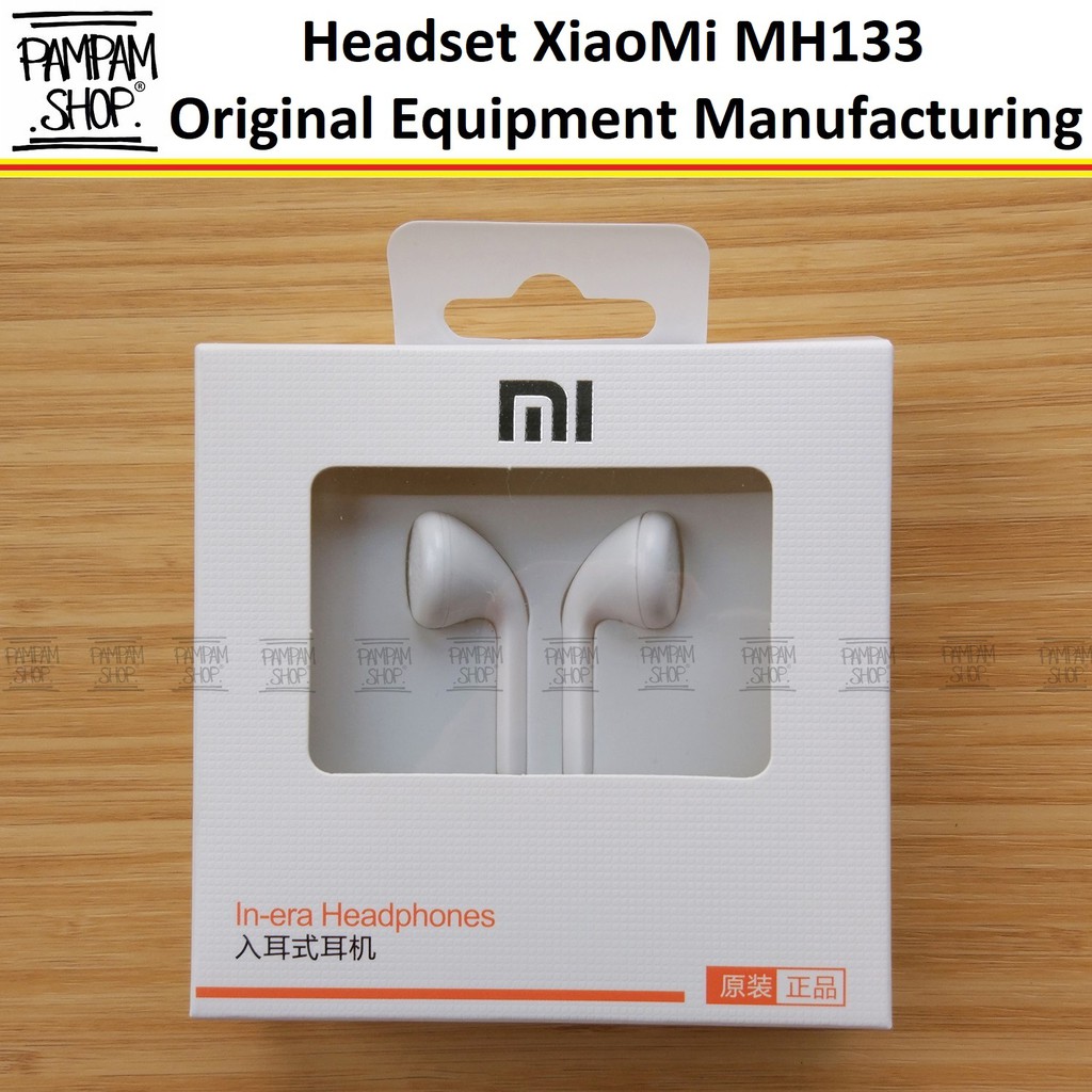 Headset Earphone Handsfree XiaoMi MH133 Original OEM Redmi 1 2 3 4 4X Note Mi4C Mi5 Mi5S Mi5C Mi6