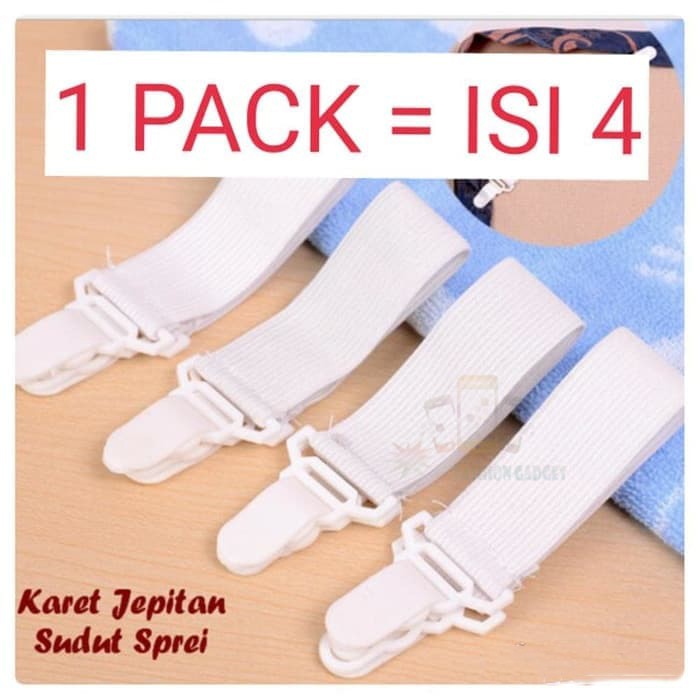 Pengait sprei Karet Jepitan Sudut Sprei Penjepit Sprei / Pengait Sprei / Karet Penjepit Ujung Sprei