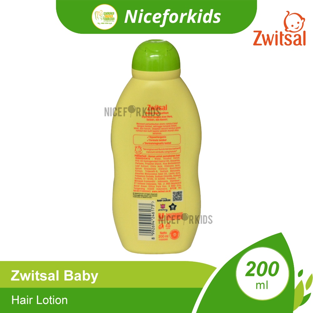 Zwitsal Baby Hair Lotion 100ml 200ml / Lotion rambut Bayi