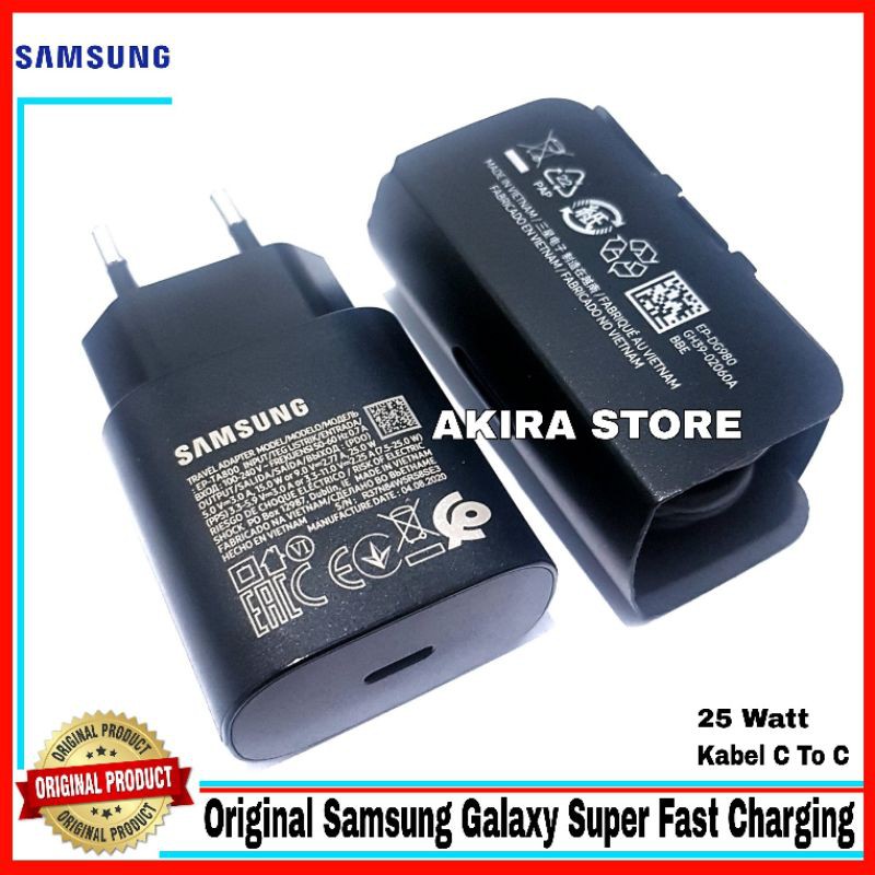 Charger samsung galaxy Note 10 Note 10+ Note 10 Plus Original 100% Sein Super Fast Charging 25 Watt