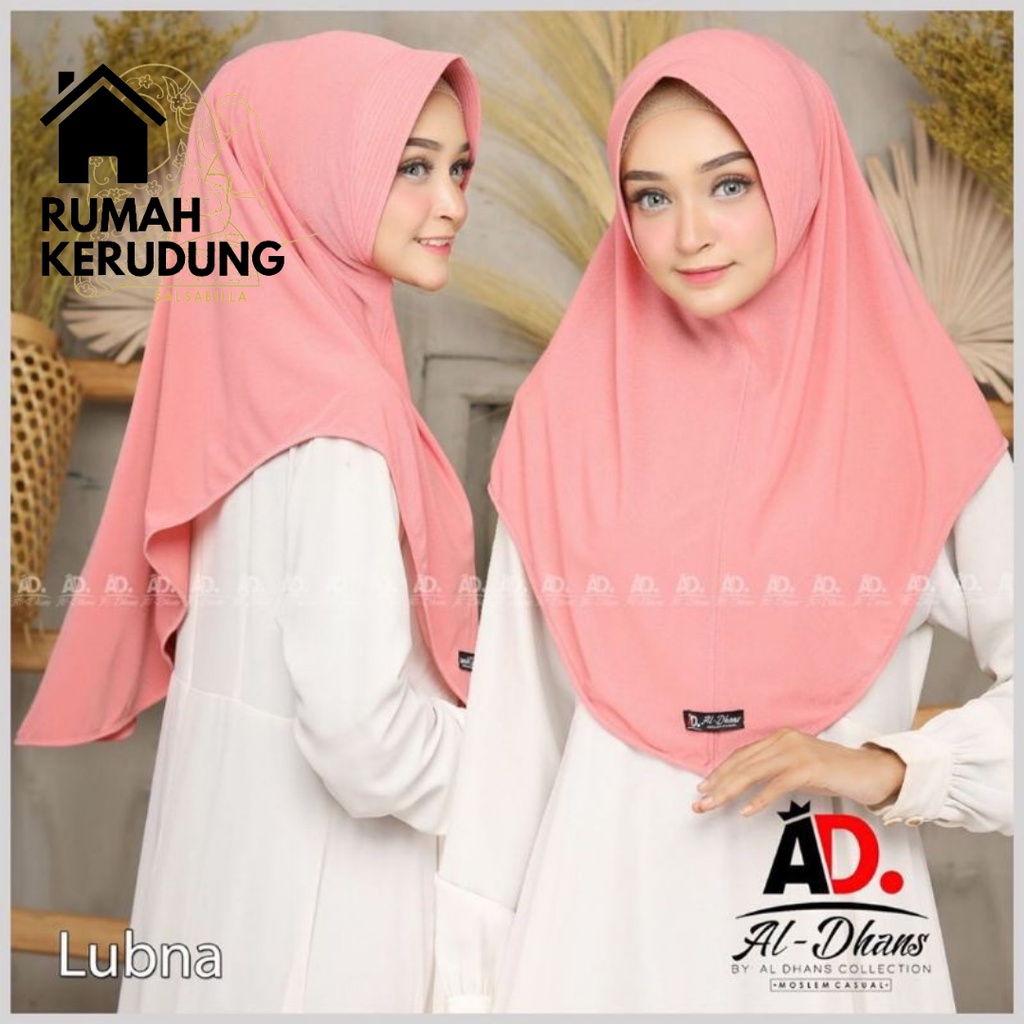 ❤️ RK SALSABILLA ❤️ HIJAB / JILBAB KHIMAR INSTAN PED LUBNA POLOS ORI AL-DHANS / DAILY HIJAB INSTAN P