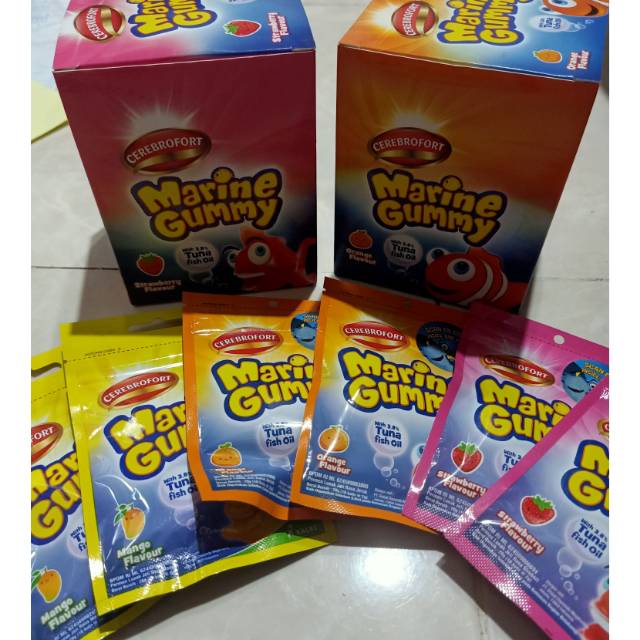 

Marine gummy sachet isi 10 butir